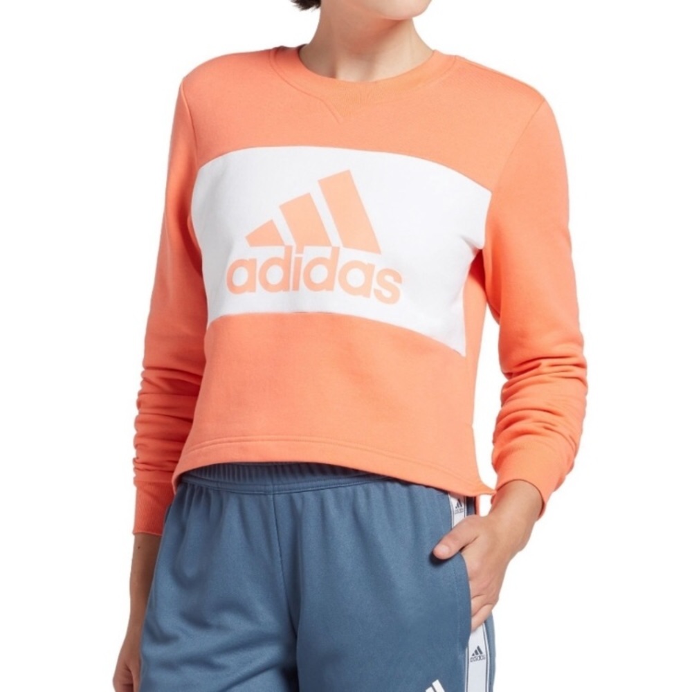 Adidas Post Game Crewneck Crop Sweatshirt Xl